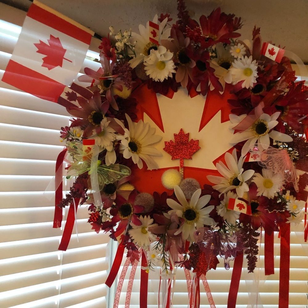 Canada day wreath